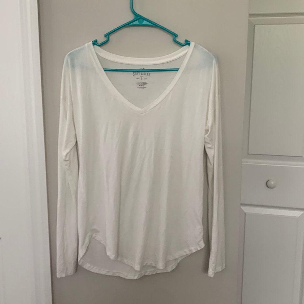 American eagle white long sleeve